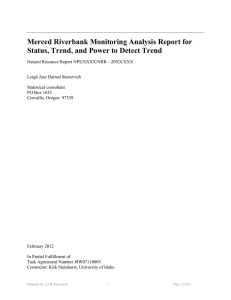 Merced Riverbank Monitoring Analysis Report for