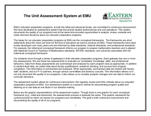 The Unit Assessment System at EMU