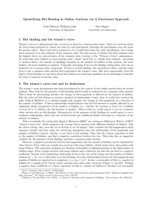 Quantifying Bid Shading in Online Auctions via A Functional Approach