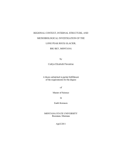 REGIONAL CONTEXT, INTERNAL STRUCTURE, AND MICROBIOLOGICAL INVESTIGATION OF THE