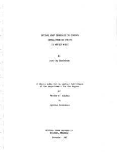 OPTIMAL  CROP  SEQUENCES  TO  CONTROL