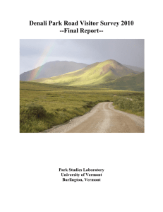 Denali Park Road Visitor Survey 2010 --Final Report--  Park Studies Laboratory