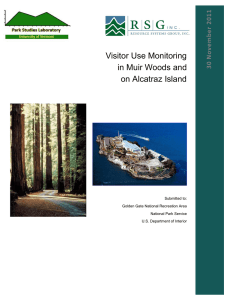 Visitor Use Monitoring in Muir Woods and on Alcatraz Island 1