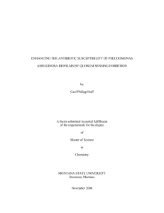 ENHANCING THE ANTIBIOTIC SUSCEPTIBILITY OF PSEUDOMONAS