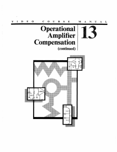 13 Amplifier Operational Compensation