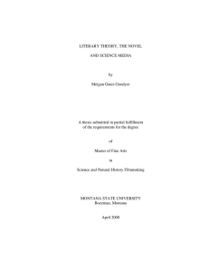 LITERARY THEORY, THE NOVEL AND SCIENCE MEDIA by Meigan Gates Goodyer