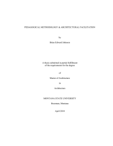 PEDAGOGICAL METHODOLOGY &amp; ARCHITECTURAL FACILITATION by Brian Edward Johnson