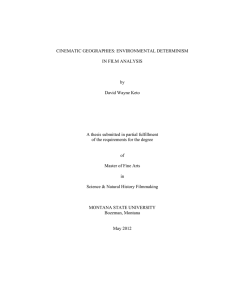 CINEMATIC GEOGRAPHIES: ENVIRONMENTAL DETERMINISM IN FILM ANALYSIS by