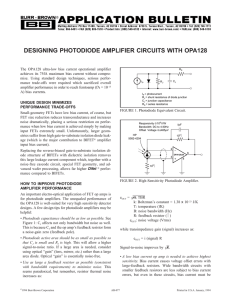 The OPA128 ultra-low bias current operational amplifier