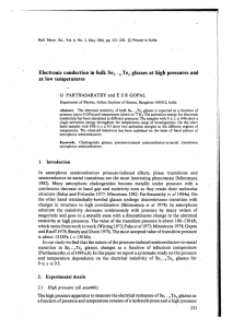 -, and lectronic conduction in bulk  Se, Te,  glasses