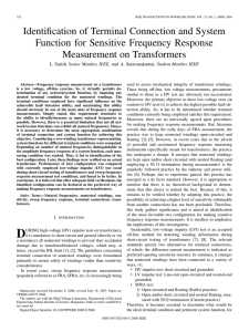 Identification of Terminal Connection and System Function for Sensitive Frequency Response