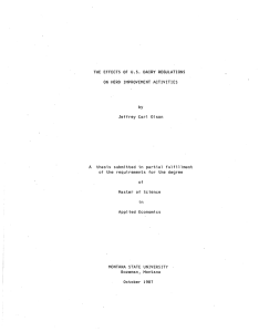 THE  EFFECTS  OF  U.S.  DAIRY ... ON  HERD  IMPROVEMENT  ACTIVITIES by