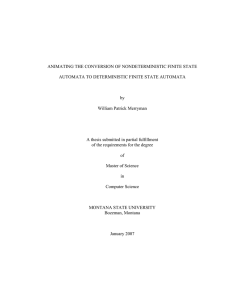 ANIMATING THE CONVERSION OF NONDETERMINISTIC FINITE STATE