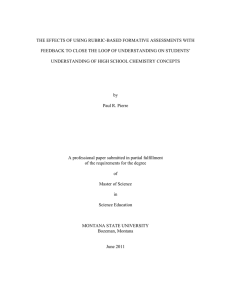 THE EFFECTS OF USING RUBRIC-BASED FORMATIVE ASSESSMENTS WITH