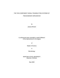 THE TWO-COMPONENT SIGNAL TRANSDUCTION SYSTEMS OF by Jessica Richard