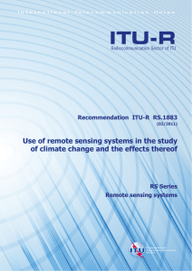 Use of remote sensing systems in the study