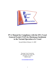 PVA Manual for Compliance with the EPA Vessel