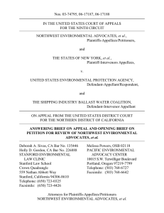 Nos. 03-74795, 06-17187, 06-17188 IN THE UNITED STATES COURT OF APPEALS