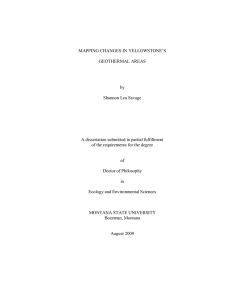MAPPING CHANGES IN YELLOWSTONE’S GEOTHERMAL AREAS by