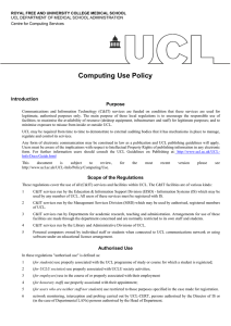 Computing Use Policy  Introduction Purpose