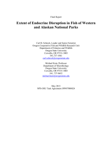 Extent of Endocrine Disruption in Fish of Western