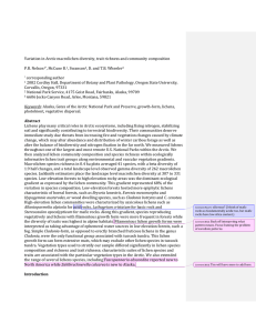 Variation in Arctic macrolichen diversity, trait richness and community composition