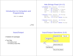 Ada.Strings.Fixed (A.4.3) Introduction to Computers and