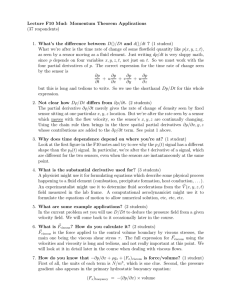 Lecture  F10  Mud:  Momentum  Theorem ... (37  respondents)