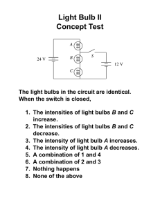 Light Concept The When
