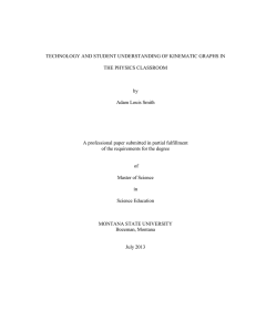 TECHNOLOGY AND STUDENT UNDERSTANDING OF KINEMATIC GRAPHS IN THE PHYSICS CLASSROOM by