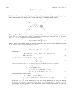 1 8.324 Quantum Field Theory II Problem Set 5 Solutions