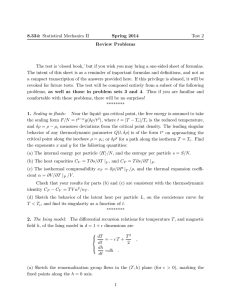 8.334:  Statistical  Mechanics  II Spring  2014
