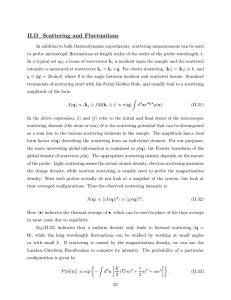 II.D  Scattering  and  Fluctuations