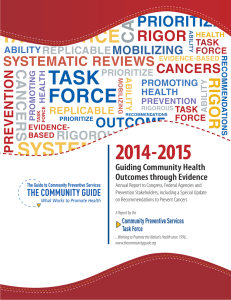 2014-2015 Guiding Community Health Outcomes through Evidence