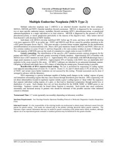 Multiple Endocrine Neoplasia (MEN Type 2)