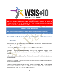 Document Number: WSIS+10/4/4/Pre-agreed