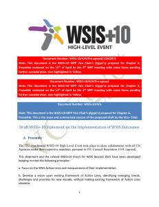 Document Number: WSIS+10/4/4/Pre-agreed/15042014