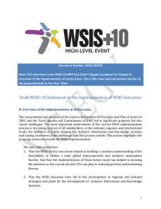 Document Number: WSIS+10/4/5