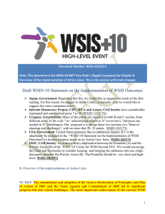 Document Number: WSIS+10/4/5.0