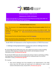 Document Number : WSIS+10/3/95 Submission by: ICANN, Civil Society