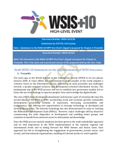 Document Number: WSIS+10/4/56 Submission by: IFIP IP3, Civil society