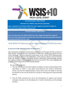 Document Number: WSIS+10/4/62 Submission by: UNESCO, International organization
