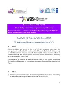 Document Number : WSIS+10/3/92