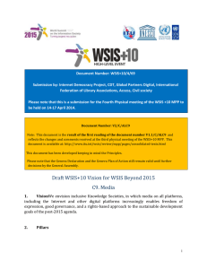 Document Number: WSIS+10/4/69