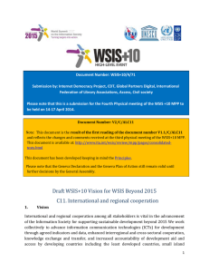 Document Number: WSIS+10/4/71