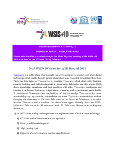 Document Number : WSIS+10/3/12 Submission by: GDCO Sudan, Civil Society