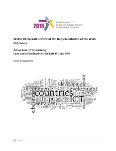 WSIS+10 Overall Review of the Implementation of the WSIS Outcomes