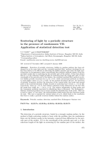 Scattering of light by a periodic structure