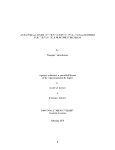 AN EMPIRICAL STUDY OF THE STOCHASTIC EVOLUTION ALGORITHM by Natrajan Thamizhmani