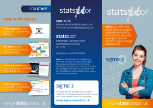 stats StAFF CASe Study videoS ContACtS